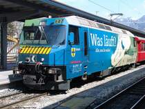 Ge 4/4 III 647  Werbelok Kantonalbank Graub�nden  am 12.04.04 in Chur