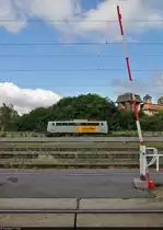 140 797-2 verweilt im Bahnhof Torgau.

🧰 Schweerbau GmbH & Co. KG
🚩 Bahnstrecke Halle–Cottbus (KBS 219)
🕓 28.8.2021 | 12:15 Uhr