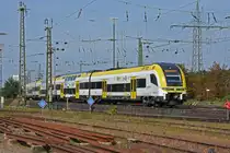 Siemens Desiro 1462 506-5 fährt beim badischen Bahnhof ein. Die Aufnahme stammt vom 22.09.2021.