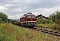 232 088 (Salzland Rail Service GmbH) war am 26.08.21 in Pößneck oberer Bahnhof zu sehen.