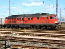 Die sch�nste Lok der Welt,in der sch�nsten Stadt der Welt,bei sch�nstem Wetter,was will man mehr?.Im Sommer 2006 wartete
232 329-3,mit ihrem Zug im Gbf Hamburg S�d,auf die Abfahrt nach 
Maschen.