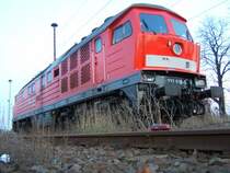 Ein Lokportrait der besonderen Art erm�glichte sich f�r mich im 
Januar 07,als die 232 618-9 in Wittenberg  �bernachtete .Gut das das Gleis im Vordergrud,auf dem meine neue 232 stand,gesperrt
ist.