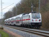 146 572 schiebt IC 2322 Frankfurt - Norddeich=Mole in Rheine=Bentlage, 01.01.2022