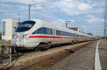 ICE-T  Reutlingen  stand am 15.08.07 auf Gleis 4 des Donauw�rther Bahnhofs, kurz vor dem Fahrtziel N�rnberg HBF.