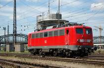 115 154-7 f�hrt am 15.08.07 als Lz aus dem M�nchener Hauptbahnhof.