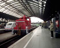 BR363 beim Rangieren im K�lner Hbf.