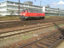 Die BR 218 213-7 in Regensburg HBF am 14.08.2007