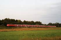 110 343 mit RB 37033 vor Mammendorf (18.07.2007)