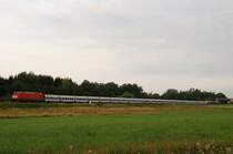 101 092 mit NZ 1401 'Pluto' vor Mammendorf (18.07.2007)