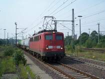 Br 140 613 durchf�hrt Braunschweig Hbf mit einem Kesselzug (9.8.2007)