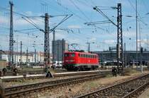 115 154-7 fuhr am 15.08.07 als Lz aus dem M�nchener HBF.