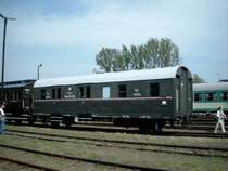 Postwagen eines historischen polnischen Zuges.
1. Mai 2004 in Wolsztyn
