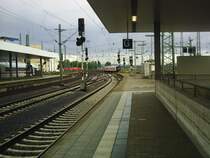 Das Gleisvorfeld in Mannheim Hbf am 17.8.07.