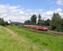 218 433 konnte am 31.07.07 kurz hinter Aulendorf eingefangen werden.