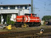 HGK DE91 verl�sst Gnf Gremberg (K�ln) solo nach Ablieferung eines Kesselwagenzuges am 19.06.2007