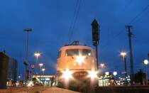 103 184-8 am Morgen des 28. Januar 2007 in Dortmund. Sie macht sich kurz darauf weiter auf den Weg nach Hamburg.