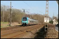 Eurobahn ET 4.03 nach Hengelo durchfährt hier den noch mit Flügelsignalen ausgestatteten ehemaligen Bahnhof Velpe.
