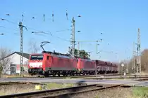 189 026 kommt mit einer Schwesterlok und dem Erzzug aus Rotterdam durch Grevenbroich in Richtung Köln gefahren.

Grevenbroich 03.03.2022