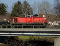 294 687-9 am 03.03.2022 auf der Naabbrücke in Schwandorf