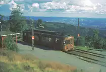 Oslo Holmenkollbanen Ankunft am Holmenkollen 22-08-1979 