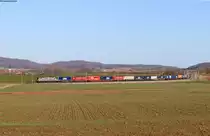 193 640-0  connected by rail  mit dem DGS 98956 (Treuchtlingen – Padborg) bei Gollhofen 23.2.22