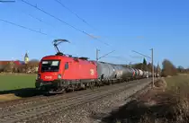 1116 103 mit dem DGS 47868 (Salzburg Gnigl Vbf - GRoßkorbetha) bei Rudolzhofen 23.2.22