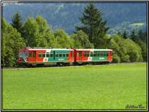 Triebwagengarnitur mit VT 35 und VS 42 der Steirischen Murtalbahn kurz vor Murau.
18.08.2007