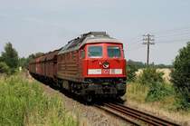 232 379 mit CS 61905 vor Meuselwitz (18.07.2007)