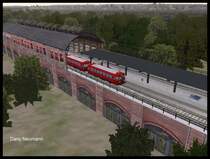 798 532im Bhf Berlin Bellevue. Hier fahre ich mit ihm auf der S-Bahn Berlin. (Strecke: ABS Berli Hbf- Hamburg Hbf PT 18).