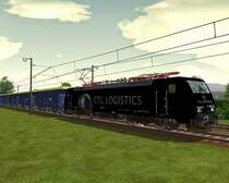 CTL 189 911-1 mit einem Testzug im Schwarzwald