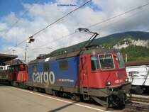 Am 17.08.07 wurde eine Rangierlok �berf�hrt in Oensingen.