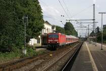 143 222-8 am 20.08.2007 mit einer RB nach Itzehoe  in Pinneberg
