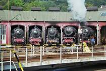 Lokschuppenfest Siegen 12.08.2007 (57 3088 + 38 1772 + 51 724-3 + 23 042 + 52 8134-0)