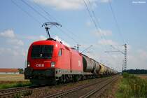  Meine  1016 039 am 21. August 2007 w�hrend eines Blockhaltes bei Stephansposching, nahe Plattling.