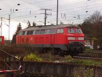 225 134-6 abgestellt in Koblenz-L�tzel.Gesehen und Fotografiert bei einem Besuch im DB-Museum Koblenz