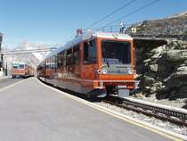 Triebwagen 3041 und 3084 auf der Endstation Gornergrat. 06.08.07