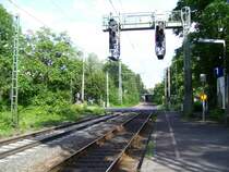 Signalbr�cke in Wiesbaden-Biebrich; 13.08.2007