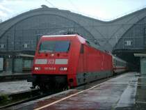 101 043-8 zog am 23.08.2007 den IC 2036 von Leipzig Hbf nach Norddeich Mole �ber Magdeburg Hbf<->, Hannover Hbf, Bremen Hbf, Oldenburg(Old.) und Leer(Ostfriesland).