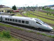 Cisalpino - Steuerwagen / Triebwagen ??  des ETR 610 001 Abgestellt hinter dem SBB Depot in Biel / Bienne am 10.07.2007