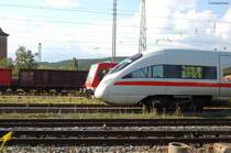 Seitenansicht 411 und 628 Bhf Lichtenfels 24.08.2007  