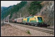 1047 503 mit Güterzug zwischen Kraubath und St.Michael am 20.03.2003.