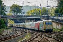 DB 101 088-3  Dampfbahn-Route Sachsen, DB 101 089 & DB 101 013  IC  in Wuppertal Hbf, August 2022.