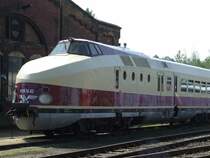 Der A��erlich restaurierte VT 18.16.03 im S�chsischen eisenbahnmuseum Chemnitz zum 17.Heizhausfest.