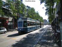 Be 4/6 Nr. 2027 zwischen dem Hauptbahnhof und dem L�wenplatz am 26.8.07