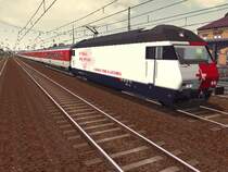 Eine RE 460 der Schweizer Bundesbahnen [edit] mit IC in Rot. Wie man es erahnen kann hat diese Lok zwei Farben. Einmal Wei� und einmal Rot.