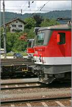 Frontvergleich meiner Lieblingsbaureihe;-)
Die beiden Innsbrucker 1144 205 und 259 im vergleich. Hier am 30.06.07 in Kufstein. Welches Erscheinungsbild sch�ner ist, kann jeder selbst entscheiden.