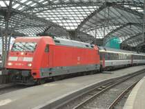 BR 101 097-4 mit EuroCity 6 aus Chur nach Hamburg-Altona im Bahnhof K�ln Hbf. 27.08.07