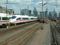 BR 403 BR 411 und ET 420/423 in Frankfurt am Main warten auf ihren n�chsten Einsatz