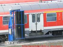 Wagonwaschanlage in W�rzburg im Einsatz. Foto: 28.08.2007