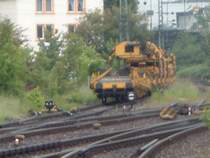 Bauzug im Aalener Bahnhof am 6. Juni �04.